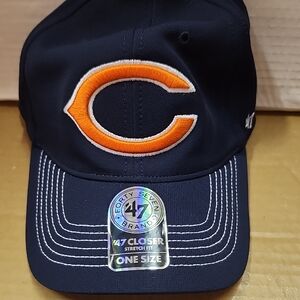 47 Brand Chicago BEARS NFL Navy Cap with Orange Logo